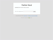 Tablet Screenshot of fashionvocal.com